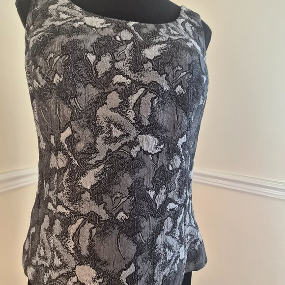 Kasper Metallic Brocade Blazer & Tank Set, Size 4 - Picture 5 of 15